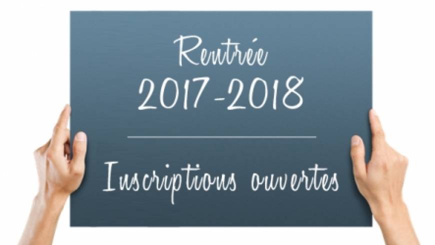 Inscriptions de Septembre 2017-2018